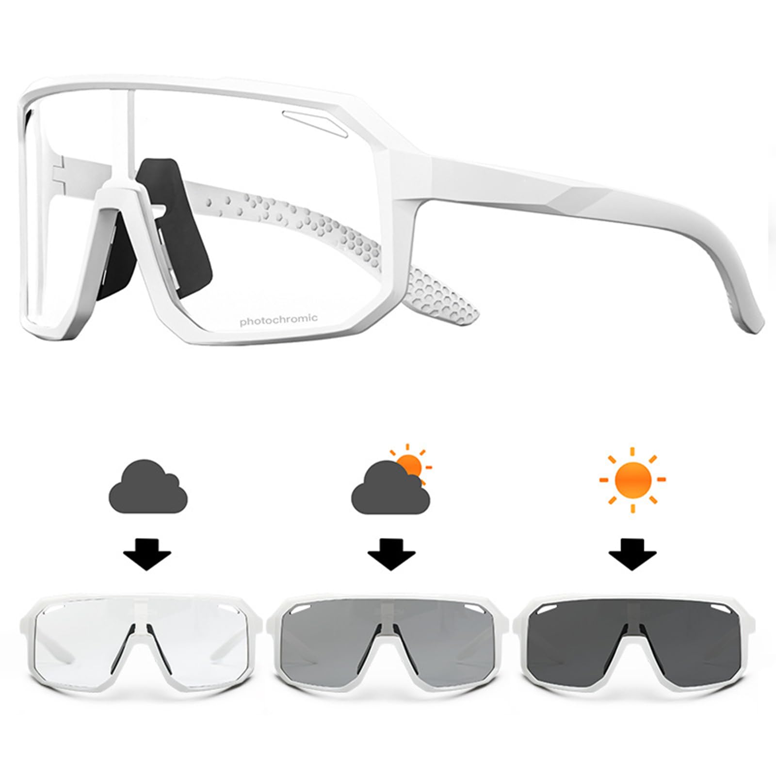 Fotochromowe okulary rowerowe outdoorowe sportowe rowery okulary lekkie elastyczne gogle do roweru szosowego okulary przeciwsłoneczne sporty na świeżym powietrzu rower
