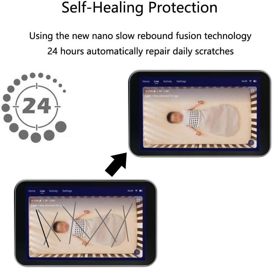 2 Pack Screen Protector for Nanit Display Screen 8" Video Monitor