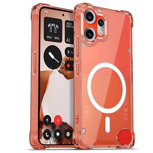 Image of AESTMO Clear Back Cover for CMF Phone 2 Pro 5G | 360 Protection | Transparent Back Cover (PC + TPU, Compatible with MagSafe Accessories, Transparent Bumper)