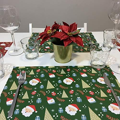 Paper Placemats [Pack of 50] DIN A3 Size (42 x 29.7 cm) Disposable, recyclable. Double Christmas Design