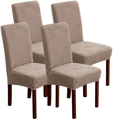 Dining Chair Covers, Chair Covers for Dining Room Stretch Chair Covers Parsons Chair Slipcover, for Dining Room Kitchen Chair Protector Cover, Removable, Washable