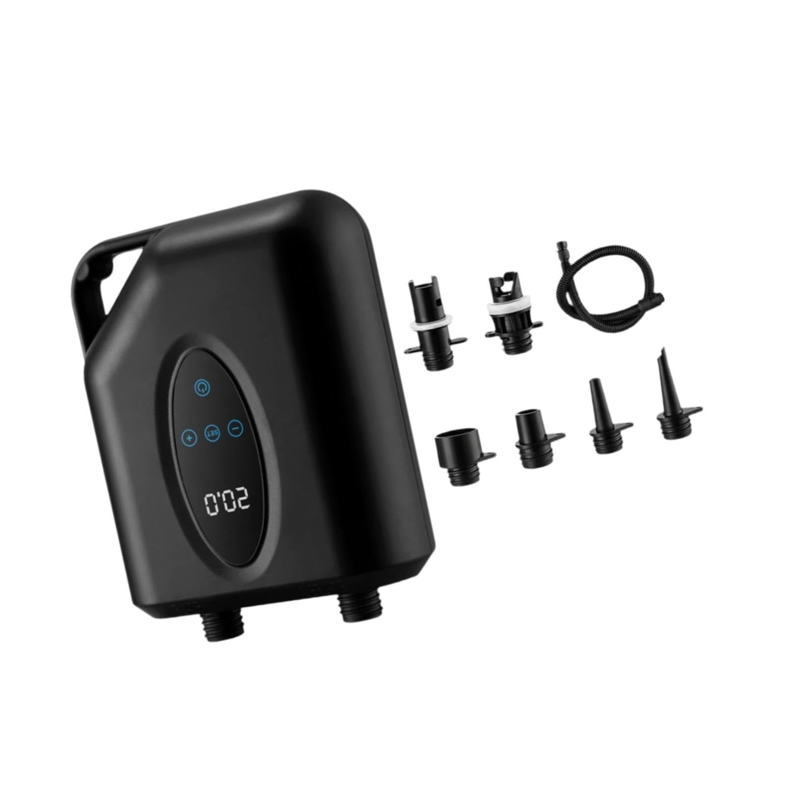 Pompa Elettrica Gonfiatore Digitale Automatica Portatile per Materassini Barche Piscine Adatto Viaggi Famiglia Tempo Acquatici