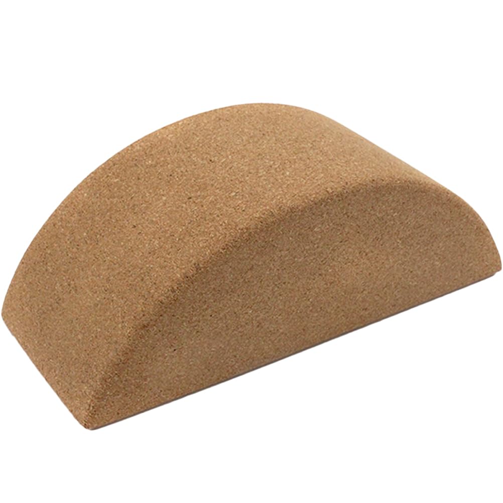 Bloque de Yoga de Corcho Khaki Antideslizante Alta Densidad para Ejercicios de Estiramiento y Relajación del Cuerpo en Casa o Gimnasio