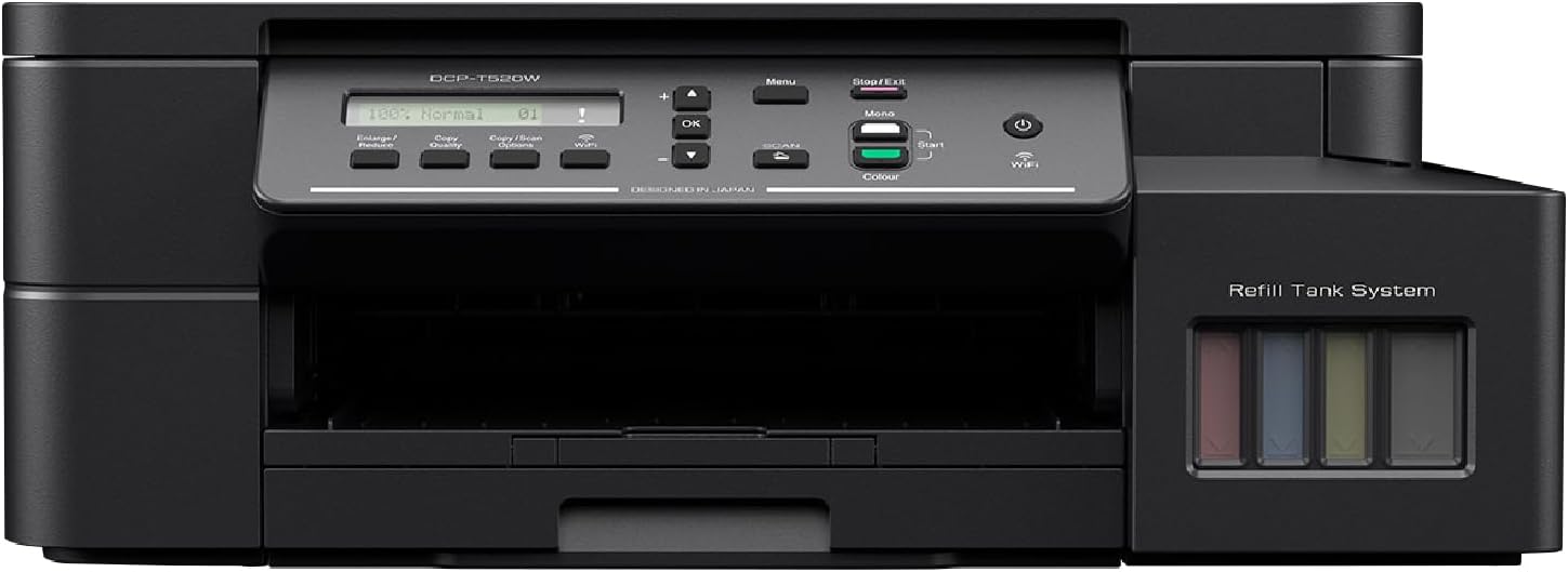 Brother DCP-T520W All-in One Ink Tank Refill System Printer with Built-in-Wireless Technology