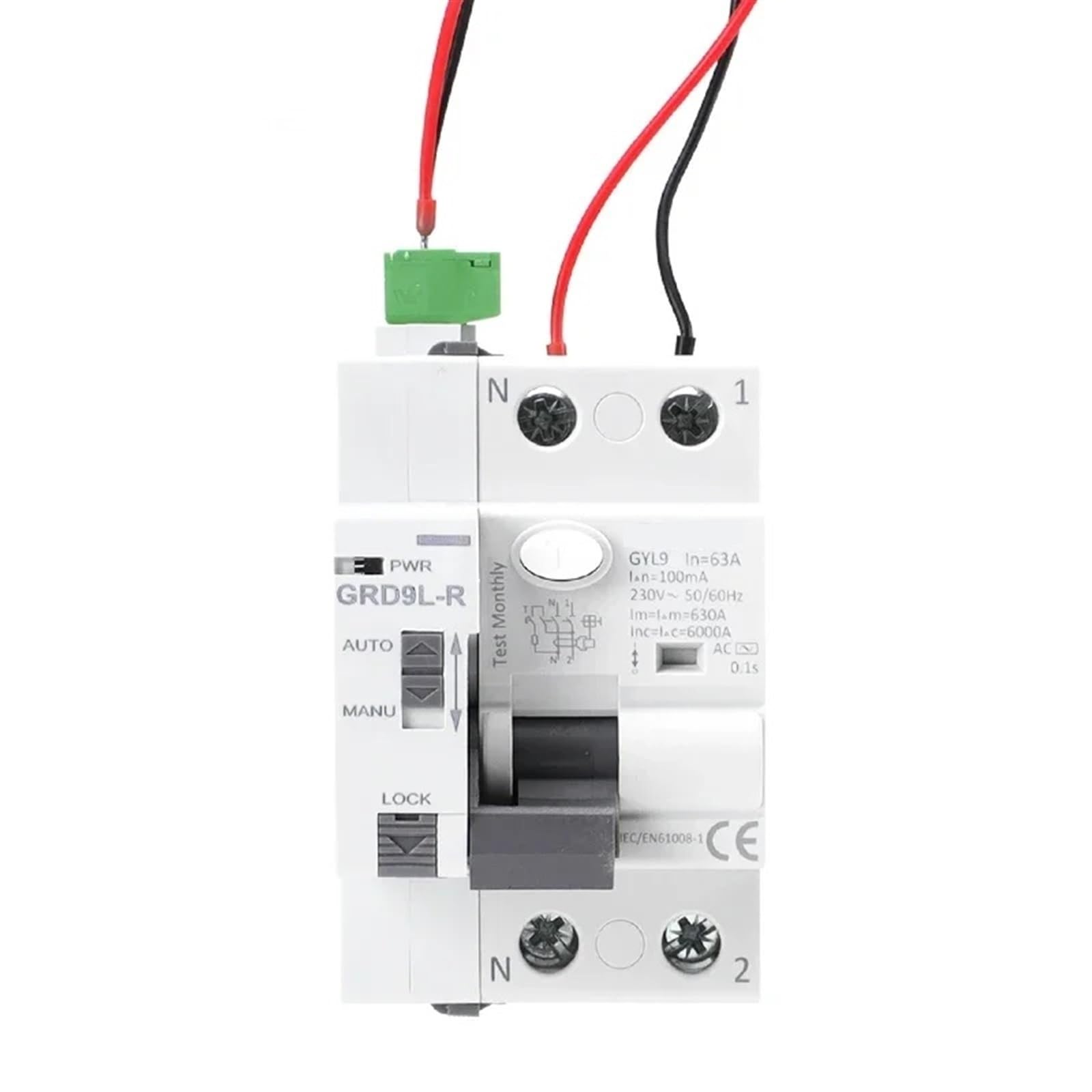 RCCB Dispositif de réenclenchement automatique 2P 40A 300mA GRD9L RCD Type AC