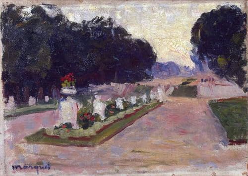 Impression Moderne d'Art Mural le Jardin du Luxembourg Albert Marquet Toile Premium 60x90