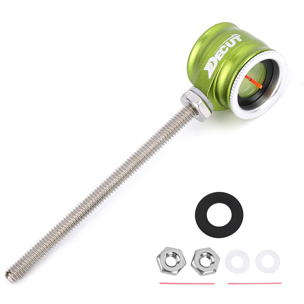 SHARROW Archery Recurve Bow Sight Pin 0.5/0.75/1.0 Optical Fiber Sight Scope Pin Sight Aiming Point Pin LH/RH for Hunting Shooting (1.0, Green)