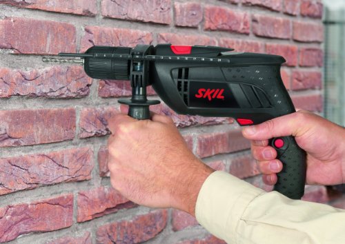 Skil Schlagbohrmaschine 6290 AA (710W, 13mm, Drehzahlvorwahl, +Tiefenanschlag, + 3 tlg. Bohrerset)