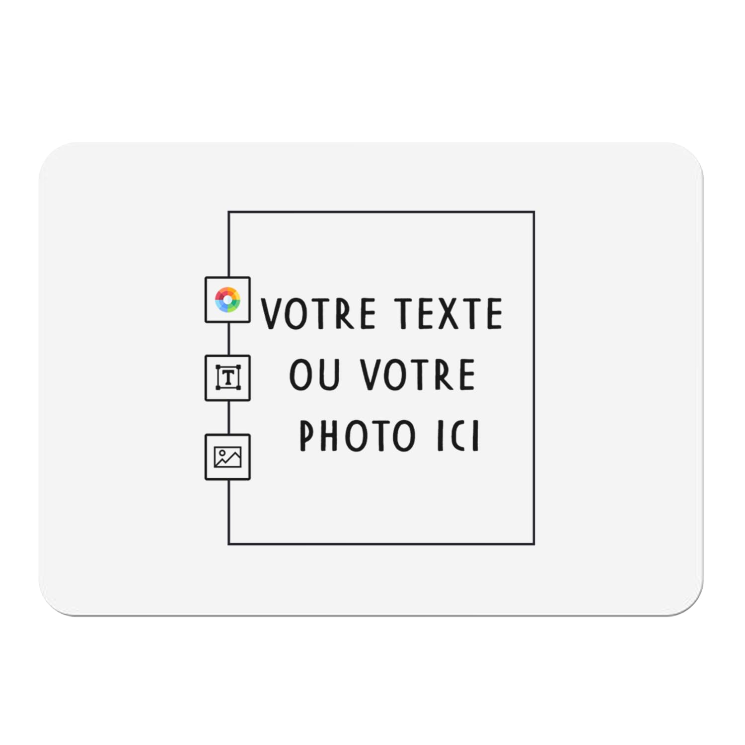 Lot de 4 sets de table personnalisables en liège grand format