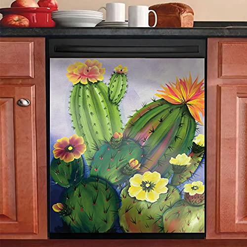 Yosa Cactus Magnet Oil Paninting Dishwasher Horticulture Cover Sticker Blooming Cactus Decor Kitchen Refrigerator Door Green Plant Panel Decal, 23x26inch( Magnetic ) Yosa Cactus Magnet Oil Paninting Dishwasher Horticulture Cover Sticker Blooming Cactus Decor Kitchen Refrigerator Door Green Plant Panel Decal, 23x26inch( Magnetic )