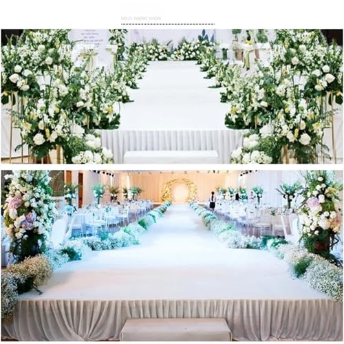 Nappe de fête plissée pour cacher les pieds de table laids - 5