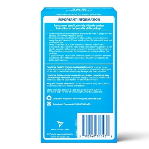 Durex Xxl Extra Large Condom Bundle With A Classy Brass Pocket Case, Lubricated Latex Condoms-12 Count #TOP3