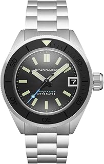 Piccard Men's Automatic Dive Watch – Seiko NH35 Movement, 45mm Stainless Steel Case, Sapphire Crystal, 550m Water Resistant, Stainless Steel Bracelet, SP-5098