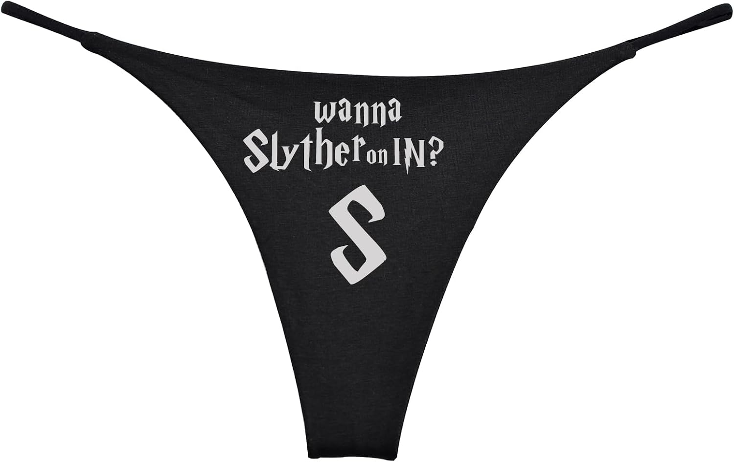 Wanna Slyther On In Womens Funny Thong Wizard Witch (Pack of 1)