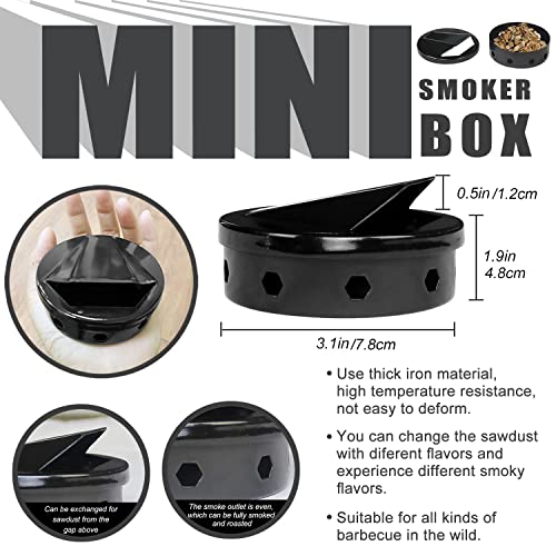 Bbq Smoker Box Steel Stainless Bbq Smoker Box For Grill Grilling Accessories For Barbecue Meat Smoking #TOP1