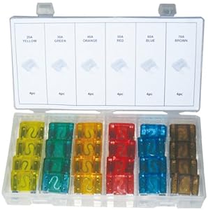 Alkan 55024 Maxi Flachsicherungen Set 24-tlg