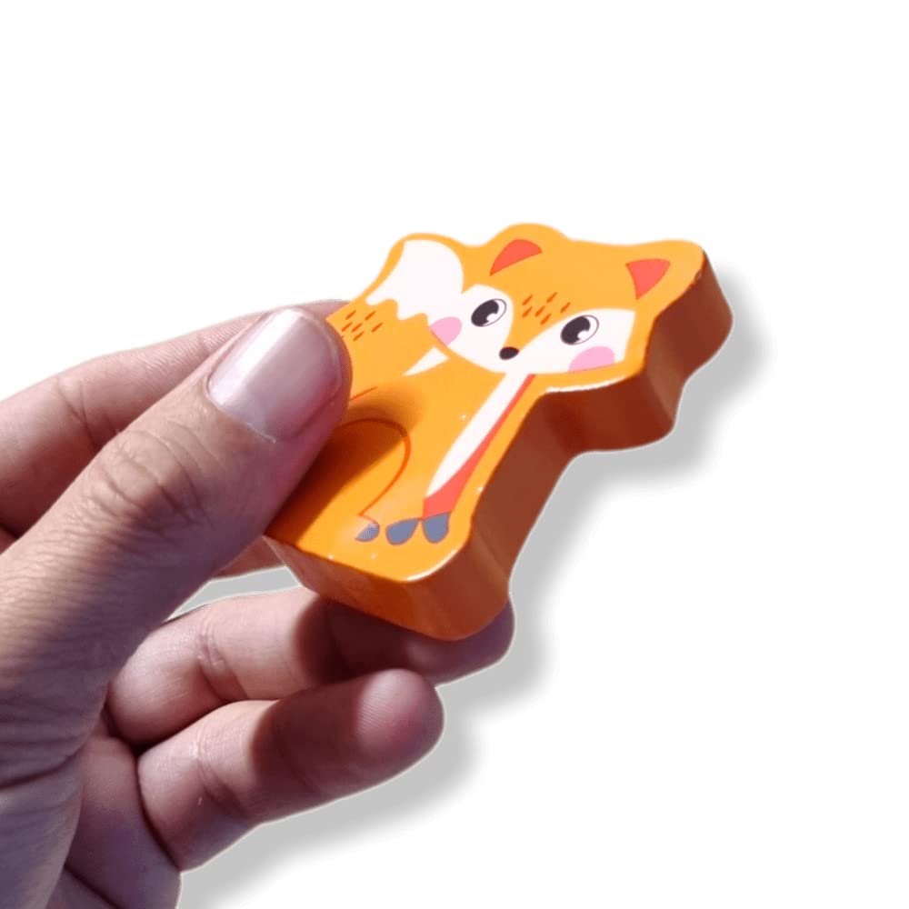 Antevia Holzpuzzle Für Kinder – 7 Tiere, FSC-Holz, Ab 10 Monaten