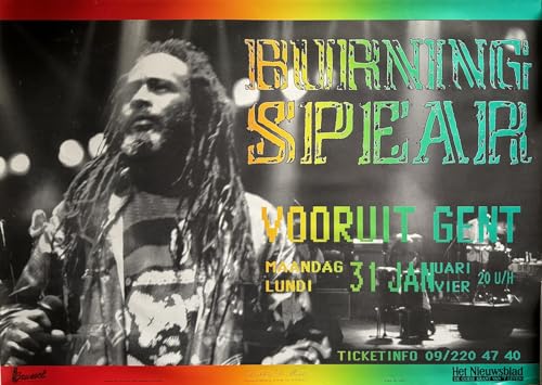 Affiche Burning Spear poster mural géant 70x100 cm salon