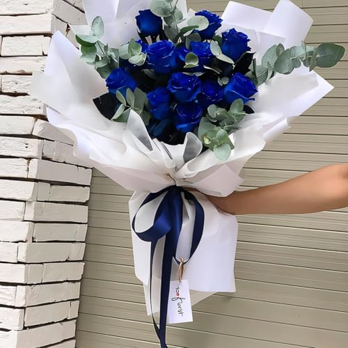 Image of Double Face Navy Blue Satin Ribbon 1 /4 inch X 50 Yards Polyester Navy Blue Ribbon for Gift Wrapping Very Suitable for Weddings Party Hair Bow Invitation Decorations and More