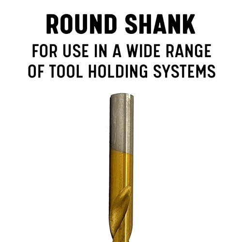 Miniatura 4 de Drill America #30 Broca con recubrimiento de estaño (paquete de 12), serie DWDTN