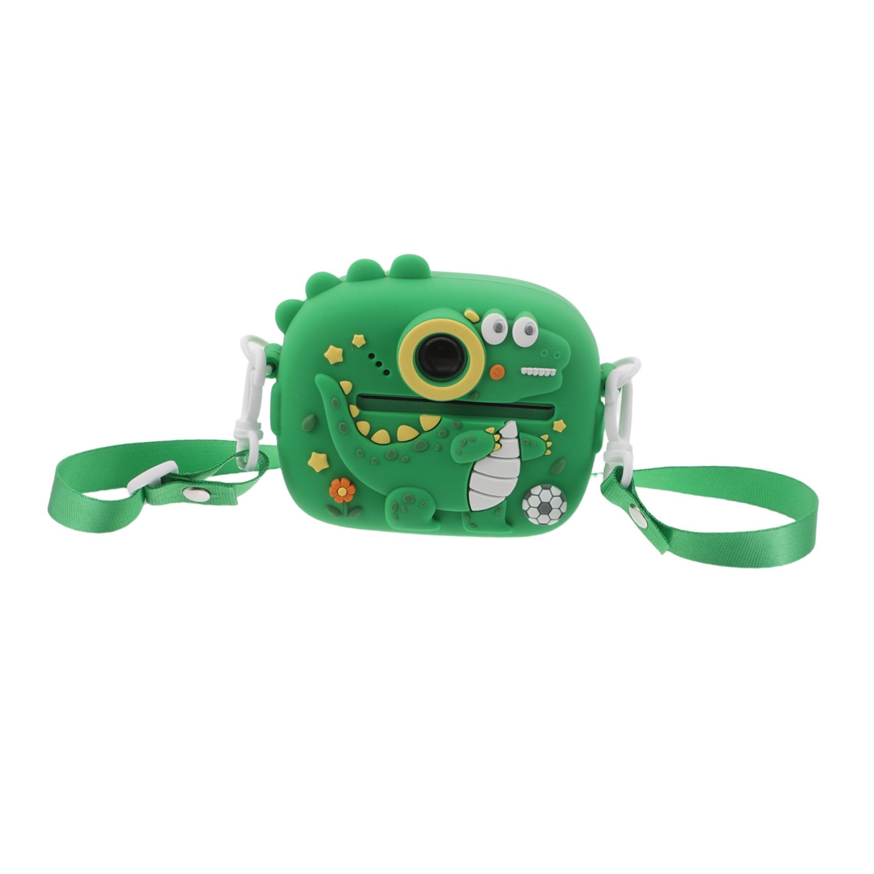 Gadpiparty Cámara Fotos Infantil Dinosaurio con Doble Lente Impresión Instantánea Cámara Niñas Resistente Golpes para Regalos Cumpleaños y Reuniones Familiares