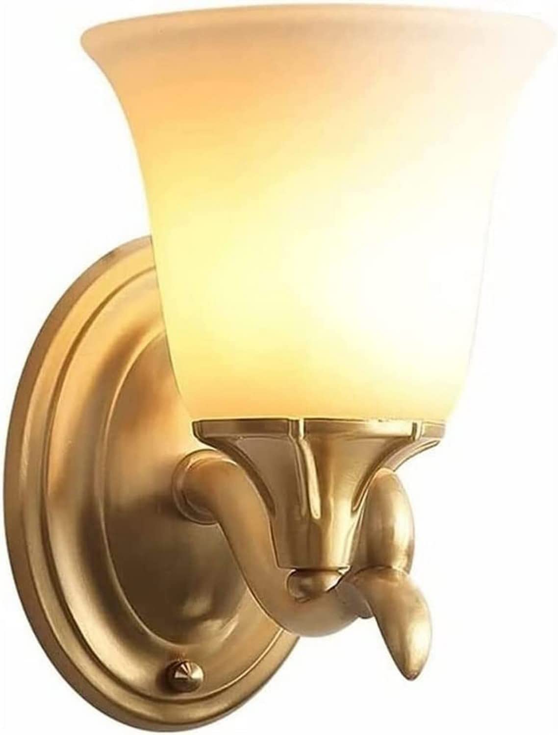 VDOQTLJT Wall Sconces Light 1 Copper Metal Indoor Sconce Victoria Glass Lantern E27 Base Lighting Fixtures Lamp Compatible with Living Room Bedroom Villa Restaurants Decor Lam