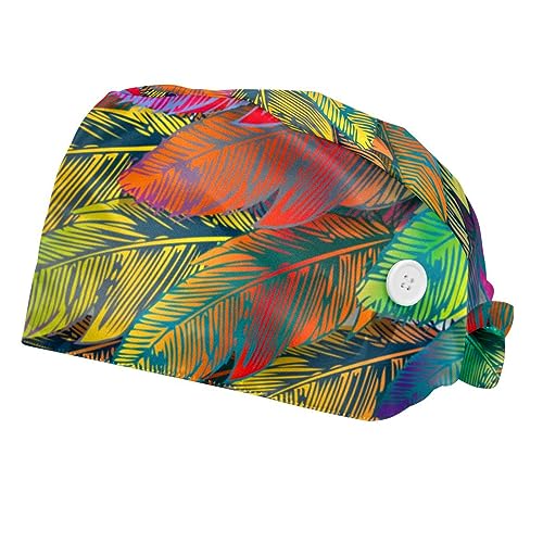 Chapeaux de travail VERED pour la cuisine et les ateliers | Style plumes colorées