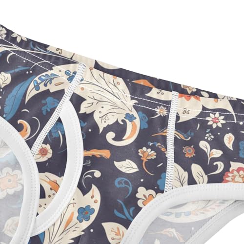 KLL Paisley Floral Damask Pattern Little Boys Soft Athletic Underwear Cute Children Panties4