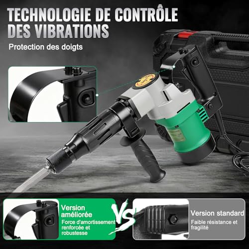 Marteau perforateur SDS-Plus 30J contre le béton le plus dur - 6