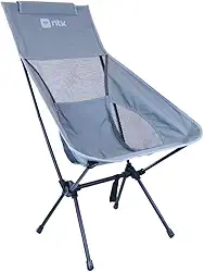 NTK, Cadeira Compact Dobrável Compacta para Atividades ao Ar Livre, Camping, Trilha, Pesca e Lazer, Peso Suportado até 90kgs.