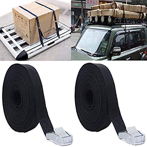 Image of DIY Crafts Pack of 1 Pc, Black-Multi, Break Tie Down Straps Lashing Strap Cargo Straps Cam Buckle Travel Luggage Accessories Lashing Motorcycles Lawn (Pack of 1 Pc, Black-Multi)