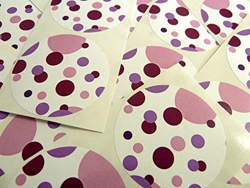 50 Runde Rosa Punkt-Etiketten, 50 Mm – Selbstklebend, Perfekt Zum Basteln Und Dekorieren