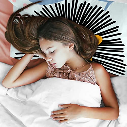 Housse de couette lion de dessin animé lit double Queen King size - 4