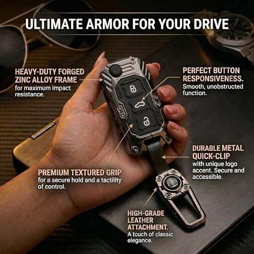 Image of Luxury Waterproof New Transformer Series Soft Silicon Car Key Shell with Keychain for Polo Vento Jetta Ameo Passat and Skoda Rapid Laura Superb Octavia Fabia Yeti 3 Button Flip Key Black