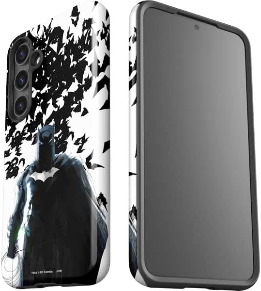 Skinit Impact Phone Case Compatible with Galaxy S24 Plus - Officially Licensed DC Comics Batman Holding Batarang Art Design