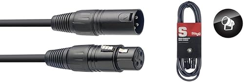 Stagg SDX5 DMX-Kabel  5m  XLR-Buchse-auf-XLR-Stecker  3polig 