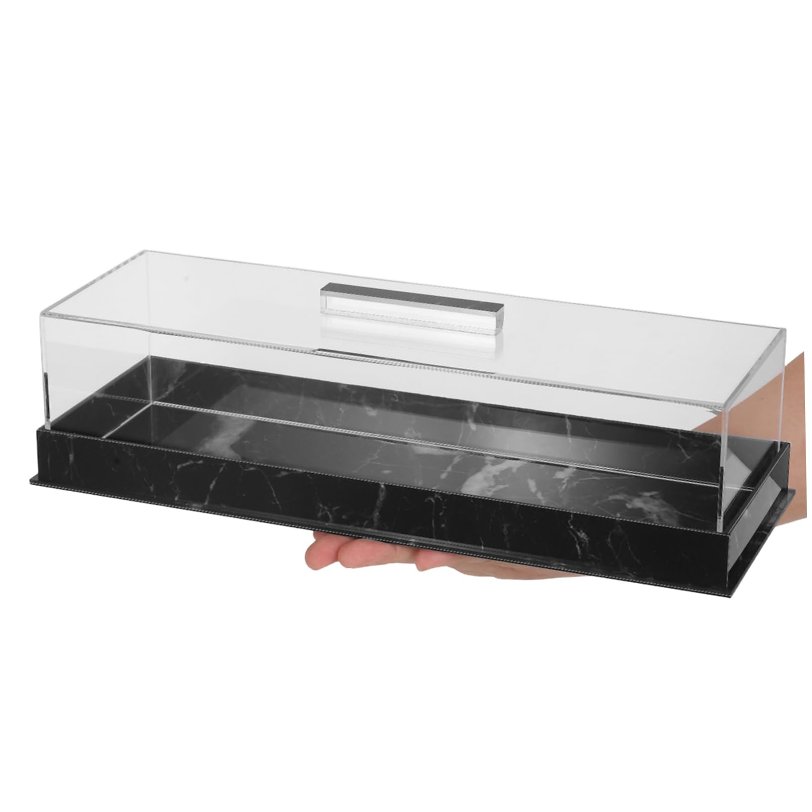 Expositor De Tartas Con Tapa: Bandeja De Acrílico Rectangular Para Tartas, Pasteles Y Postres, Ideal Para Servir Cupcakes Y Comida.