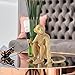 CHABEI Modern Resin Sitting Monkey Table Lamp,Desk Lamp,Animal Lamp,Bedside LED Light for Home Decor,Living Room, Bedroom, Home Office, Kids Room(Gold)