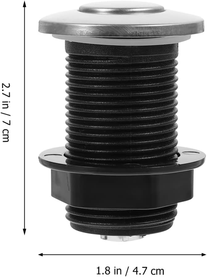 Hemoton Garbage Disposal Air Button Air Button for Bathtubs and Waste Disposals Easy to Install Material Convenient Replacement Part