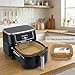 Roe Tenpo Air Fryer Liners, 100Pcs Disposable Baking Parchment Paper, Non-Stick & Greaseproof, Air Fryer Accessories for Ninja AF180UK AG301UK, COSORI, Tefal Easy Fry, Russell Hobbs Air Fryer