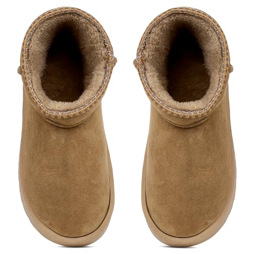 Image of CASSIEY Comfortable Indoor /Outdoor Winter Snow Boot |Womens Slip on Shoes |Girls Winter Fur Shoes