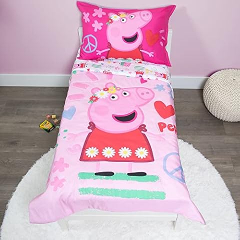 Peppa Pig 4-Piece Toddler Bed Set Cover