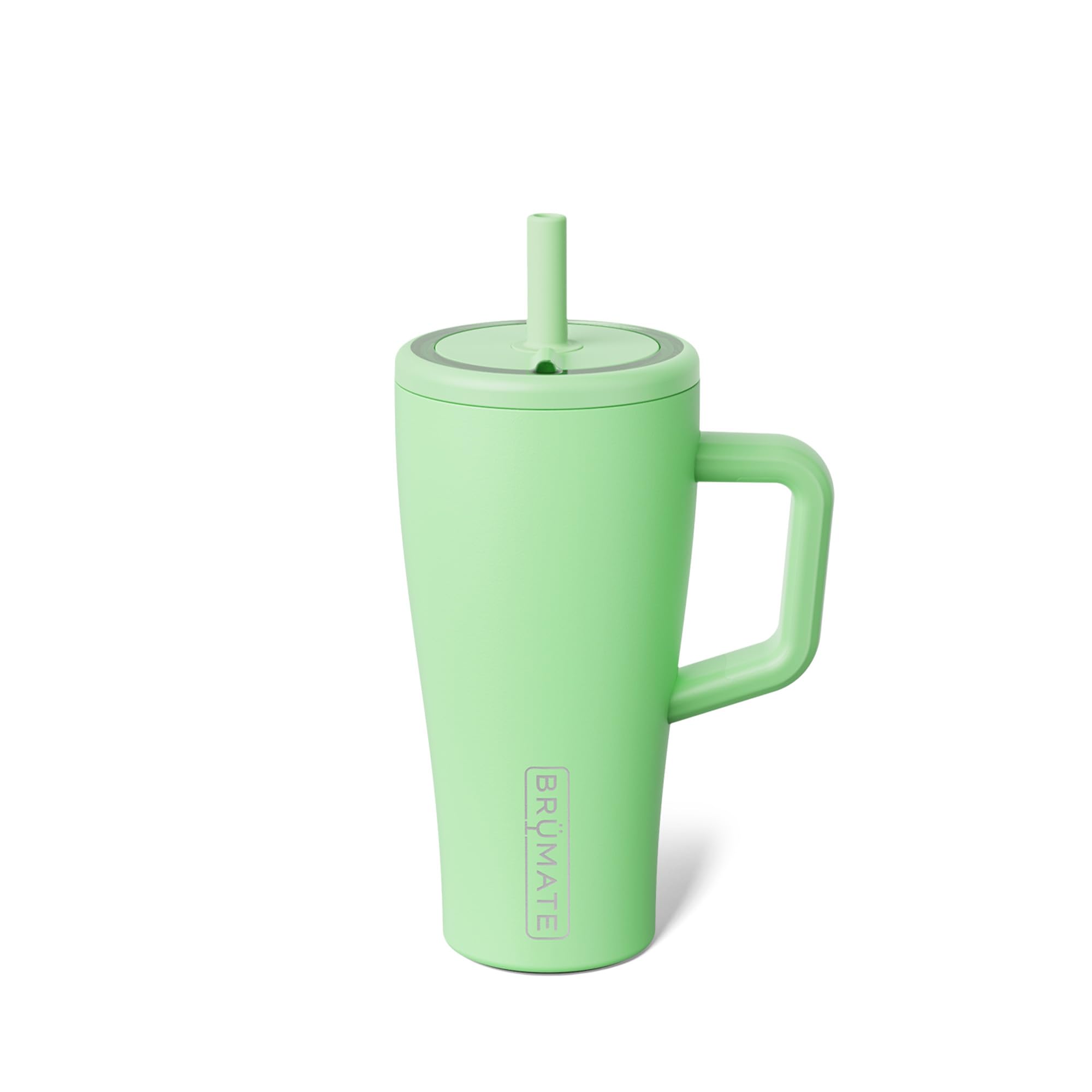 Brümate Kiwi Era 20 Oz Tumbler With Handle And Straw | 100% Leakproof Insulated Tumbler With Lid And Straw | Made Of Stainless Steel | Cup Holder Friendly Base | 20Oz (Kiwi)