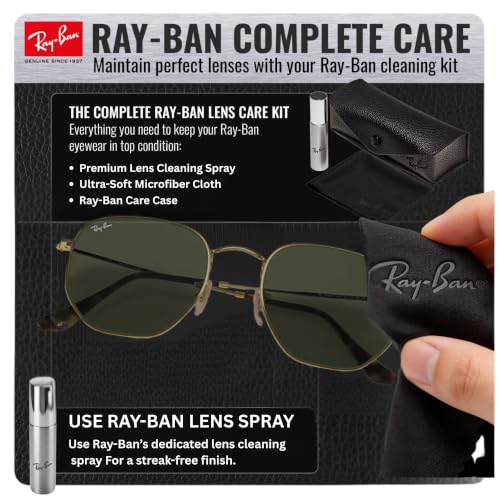 Image of Ray-Ban RB3548N HEXAGONAL FLAT LENSES Sunglasses w /Official Eyewear Kit