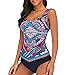 Produktbild Asalinao Frauen Blumendruck Bikini Set Schwimmen Zweiteilige Badeanzüge Bademode Strandanzug