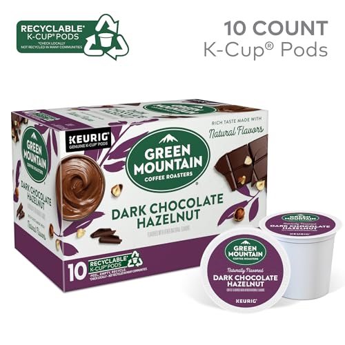Image of Green Mountain Coffee Roasters Dark Chocolate Hazelnut Coffee, Keurig Single Serve K-Cup Pods, 10 Count
