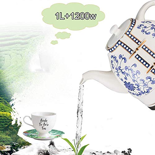 Théière en céramique rétro de qualité supérieure 1L