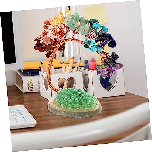 Árbol de la Vida de Cristal Decoración Duradera para Casa 8
