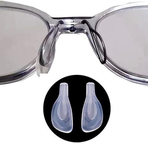Almohadillas de nariz para lentes de sol, piezas de empuje de silicona suave para lentes de sol
