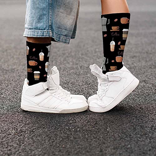 Image of Pehede Socks Mens Fun Dress Socks for Women Funny Novelty Crazy Design Socks